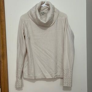 Cream Cowl Neck Sweater